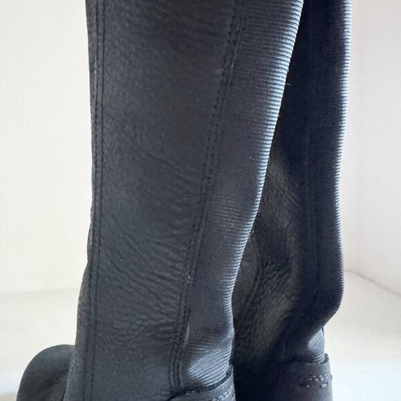 Sorel Emelie Tall Black Leather Boots 6 - Picture 7 of 11